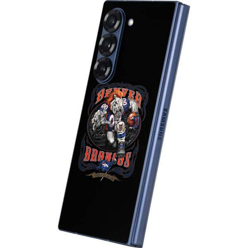 Liquid Blue NFL Denver Broncos Running Back Galaxy Z Fold6 Skin