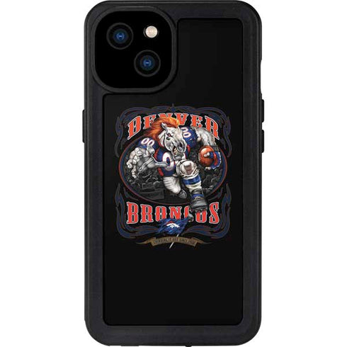 Liquid Blue NFL Denver Broncos Running Back iPhone 15 Plus Waterproof Case