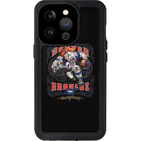 Liquid Blue NFL Denver Broncos Running Back iPhone 15 Pro Waterproof Case