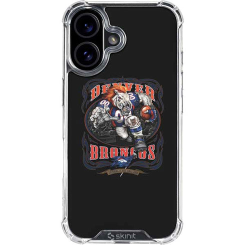 Liquid Blue NFL Denver Broncos Running Back iPhone 16 Clear Case