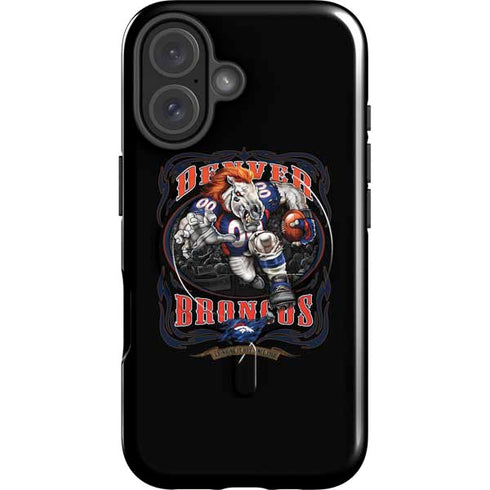 Liquid Blue NFL Denver Broncos Running Back iPhone 16 Magsafe Impact Case