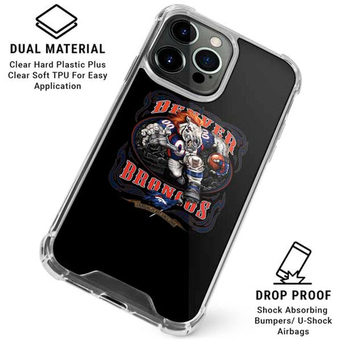 Liquid Blue NFL Denver Broncos Running Back iPhone 16 Pro Clear Case