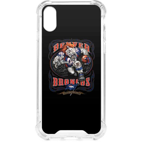 Liquid Blue NFL Denver Broncos Running Back iPhone XS Clear Case
