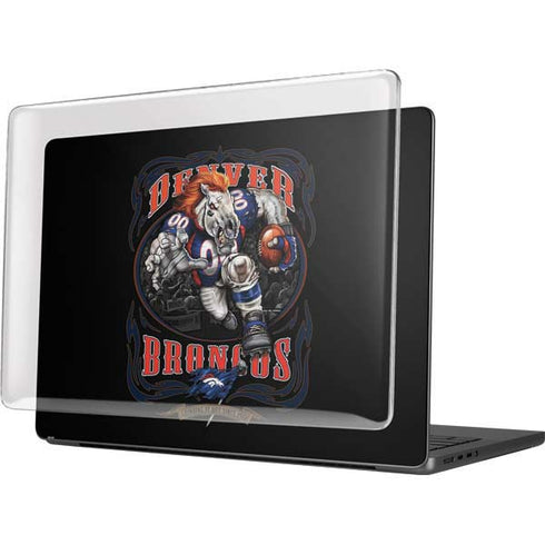 Liquid Blue NFL Denver Broncos Running Back MacBook Pro 14in (2021-24) Case plus Skin