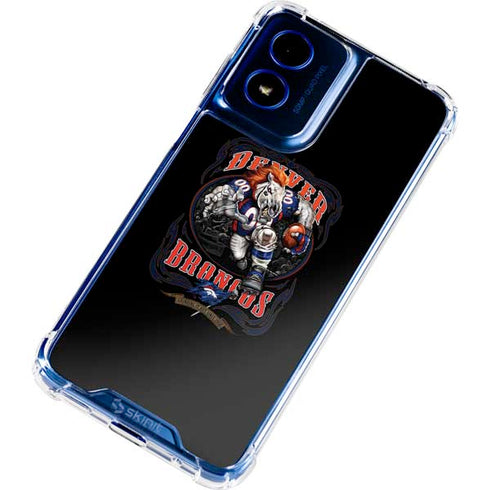 Liquid Blue NFL Denver Broncos Running Back Moto G 5G (2024) Clear Case