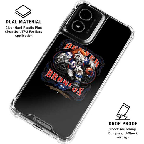 Liquid Blue NFL Denver Broncos Running Back Moto G Power 5G (2024) Clear Case