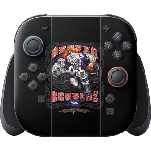 Liquid Blue NFL Denver Broncos Running Back Nintendo Switch 2 (2025) Joy-Con Controller Skin