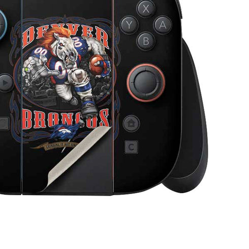 Liquid Blue NFL Denver Broncos Running Back Nintendo Switch 2 (2025) Joy-Con Controller Skin