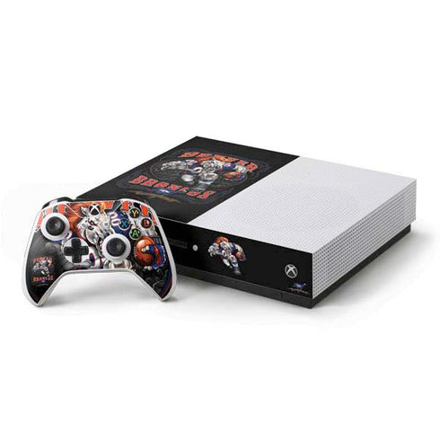 Liquid Blue NFL Denver Broncos Running Back Xbox One S Console and Controller Bundle Skin