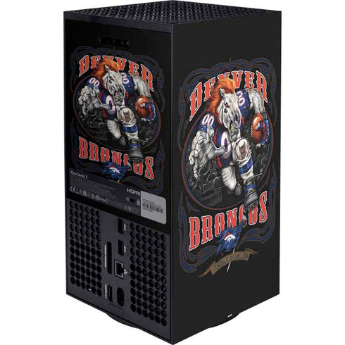 Liquid Blue NFL Denver Broncos Running Back Xbox Series X Bundle Skin