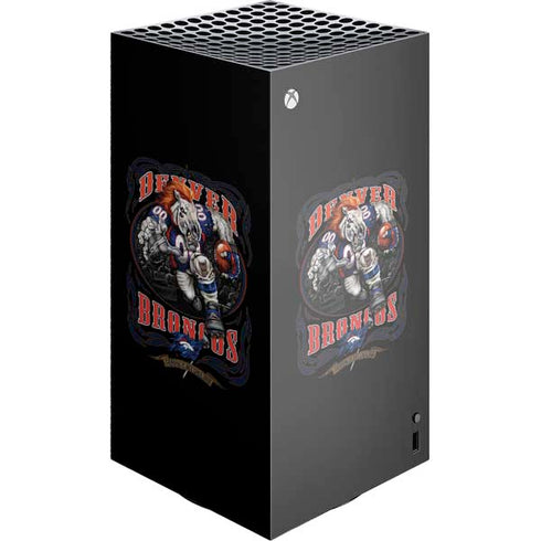 Liquid Blue NFL Denver Broncos Running Back XBox Series X Digital Edition Console Skin