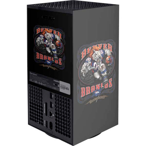 Liquid Blue NFL Denver Broncos Running Back XBox Series X Digital Edition Console Skin