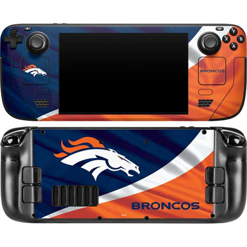 NFL Denver Broncos Steam Deck Handheld Gaming Computer OLED Skin
