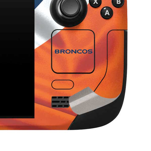 NFL Denver Broncos Steam Deck Handheld Gaming Computer Skin
