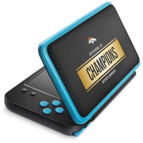 NFL Denver Broncos Super Bowl 50 Champions Black Nintendo Skins