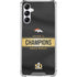 NFL Denver Broncos Super Bowl 50 Champions Black Gabb Phone 4 Clear Case