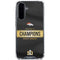 NFL Denver Broncos Super Bowl 50 Champions Black Galaxy A36 5G Clear Case