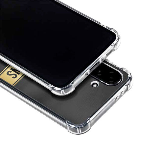 NFL Denver Broncos Super Bowl 50 Champions Black Galaxy A36 5G Clear Case
