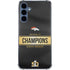 NFL Denver Broncos Super Bowl 50 Champions Black Galaxy A55 5G Clear Case