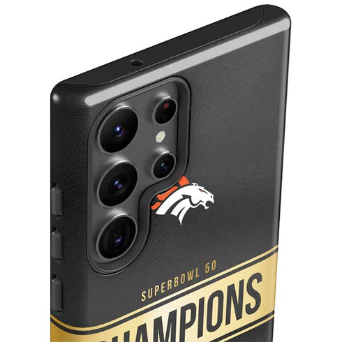 NFL Denver Broncos Super Bowl 50 Champions Black Galaxy S23 Ultra Pro Case