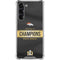 NFL Denver Broncos Super Bowl 50 Champions Black Galaxy S24 FE Clear Case