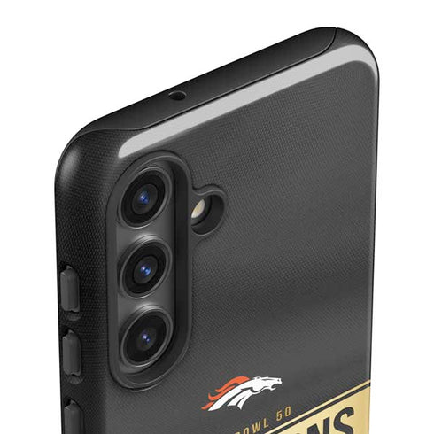 NFL Denver Broncos Super Bowl 50 Champions Black Galaxy S25 Impact Case