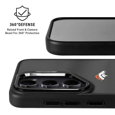 NFL Denver Broncos Super Bowl 50 Champions Black Galaxy S25 Plus Kickstand Case