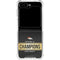 NFL Denver Broncos Super Bowl 50 Champions Black Galaxy Z Flip6 Clear Case