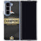 NFL Denver Broncos Super Bowl 50 Champions Black Galaxy Z Fold5 5G Clear Case