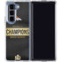 NFL Denver Broncos Super Bowl 50 Champions Black Galaxy Z Fold5 5G Clear Case