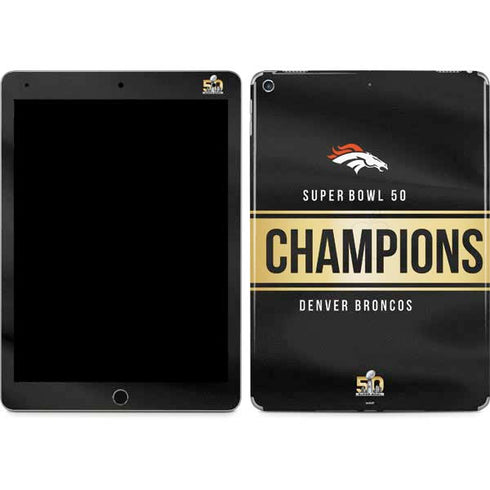 NFL Denver Broncos Super Bowl 50 Champions Black iPad Skins