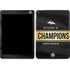 NFL Denver Broncos Super Bowl 50 Champions Black iPad Skins