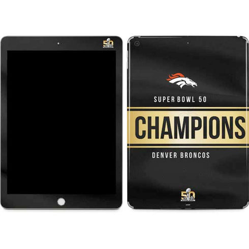 NFL Denver Broncos Super Bowl 50 Champions Black Apple iPad Skin