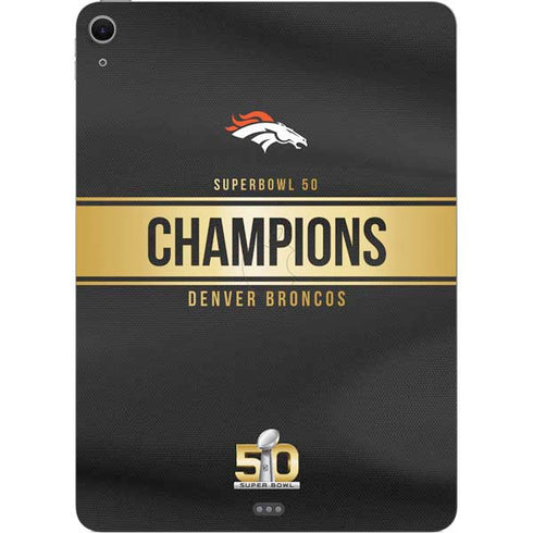 NFL Denver Broncos Super Bowl 50 Champions Black Apple iPad Air Skin