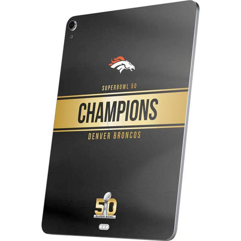 NFL Denver Broncos Super Bowl 50 Champions Black Apple iPad Air Skin