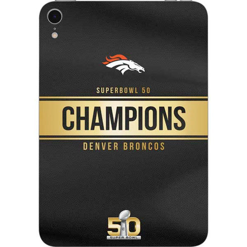 NFL Denver Broncos Super Bowl 50 Champions Black Apple iPad Mini Skin