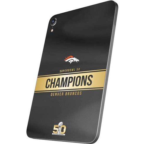 NFL Denver Broncos Super Bowl 50 Champions Black Apple iPad Mini Skin