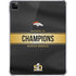 NFL Denver Broncos Super Bowl 50 Champions Black iPad Pro 11in (2024) Clear Case