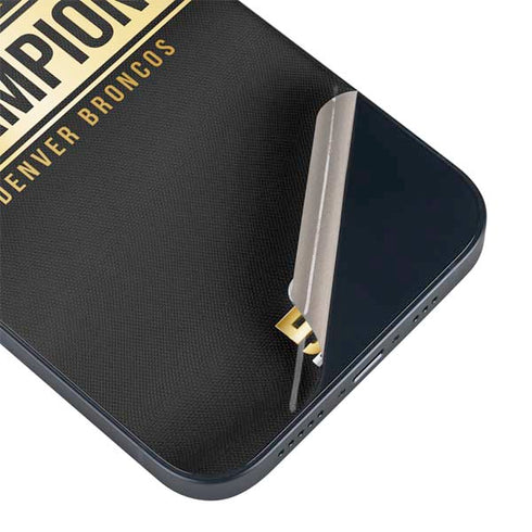 NFL Denver Broncos Super Bowl 50 Champions Black iPhone Skins