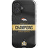 NFL Denver Broncos Super Bowl 50 Champions Black iPhone 16 Impact Case
