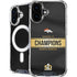 NFL Denver Broncos Super Bowl 50 Champions Black iPhone 16 MagSafe Case