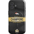 NFL Denver Broncos Super Bowl 50 Champions Black iPhone 16 Magsafe Impact Case