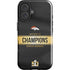 NFL Denver Broncos Super Bowl 50 Champions Black iPhone 16 Plus Impact Case