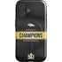 NFL Denver Broncos Super Bowl 50 Champions Black iPhone 16 Plus Magsafe Impact Case