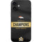 NFL Denver Broncos Super Bowl 50 Champions Black iPhone 16 Plus Skin