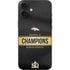NFL Denver Broncos Super Bowl 50 Champions Black iPhone 16 Plus Skin