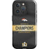 NFL Denver Broncos Super Bowl 50 Champions Black iPhone 16 Pro Impact Case