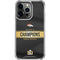 NFL Denver Broncos Super Bowl 50 Champions Black iPhone 16 Pro Max Clear Case
