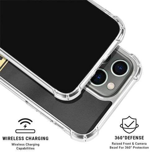 NFL Denver Broncos Super Bowl 50 Champions Black iPhone 16 Pro Max Clear Case