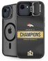 NFL Denver Broncos Super Bowl 50 Champions Black iPhone 16e Kickstand Case
